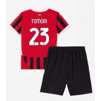 AC Milan Fikayo Tomori #23 Fußballbekleidung Heimtrikot Kinder 2024-25 Kurzarm (+ kurze hosen)